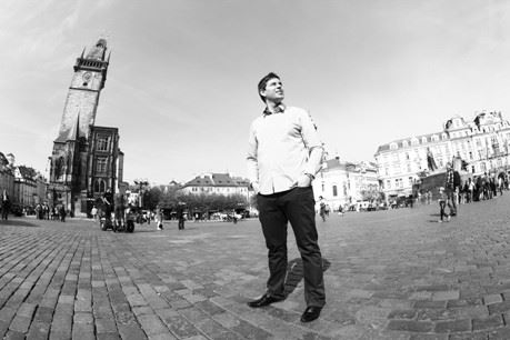 David Michálek na Staroměstském náměstí