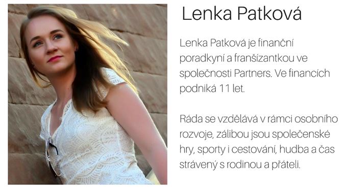 LENKA PATKOVÁ: Baví mě měnit lidem život k lepšímu